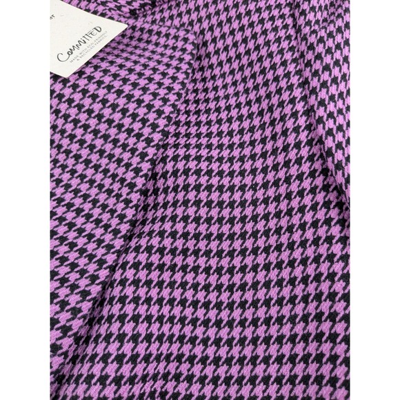 NWT‎ Mango MNG Houndstooth Blazer Womens XXS Purple Black Americana Carlota Coat - Picture 6 of 16